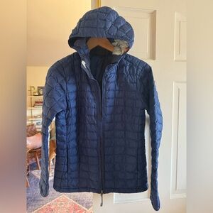 Women’s North Face Thermoball Blue Hooded Jacket